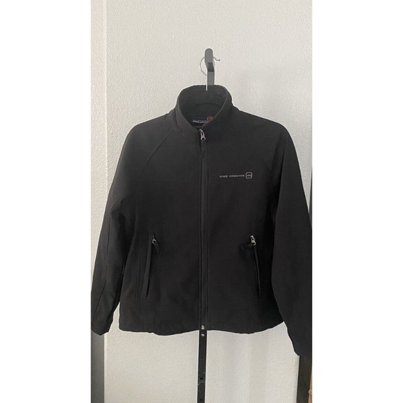 Free Country Women's Jacket Medium Black Zip Pockets Soft Shell - Picture 1 of 6